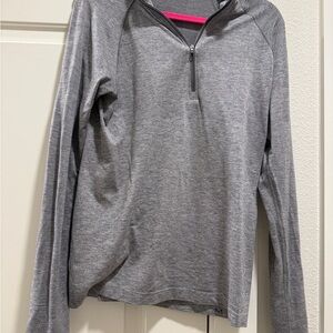 lululemon athletica Men's Half-Zip Gray Sweatshirt